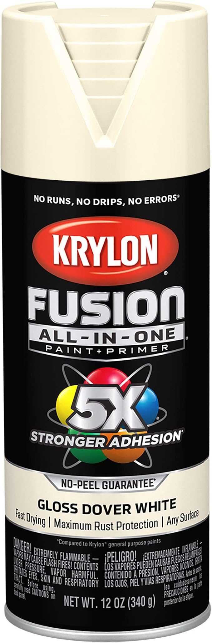 Krylon Fusion All-In-One Gloss Spray Paint & Primer, Dover White by Krylon%C2%AE