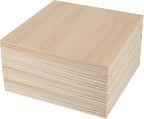 20 PCS 6x6 Inch Basswood Sheets, 1/4 Thick Unfinished Plywood Sheet, Wooden - Image 5