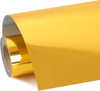 FUNKAKA Heat Transfer Vinyl Glossy Gold HTV Rolls by FUNKAKA