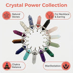 Crystal Pendants Mutilcolor 50pcs Gemstone Bullet Meditation Healing Pointed - Image 2