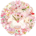 Aesthetic Flowers Stickers Transparent Flora Scrapbook Stickers | Transparent & - Image 3
