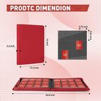 Premium Card Binder 12 Pocket for 720 Pockets Trading Card Binder, PU Zipper - Image 5