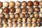 4mm 90pcs Natural Picture Jaspers Stone Beads Round Smooth Gemstones Loose by NaturalStoneBeads
