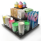 DS THE DISPLAY STORE Corner Black Wooden Tiered Display Stand - Image 3