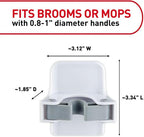 Command Broom and Mop Gripper, Organize Damage-Free - Image 5
