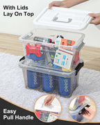 NUMIFUN 7Qt Clear Plastic Storage Bins - Image 5