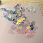 Iridescent Acrylic Squares, Rainbow Acrylic Sheets, Mosaic Art, Resin Jewelry - Image 7