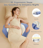 Pregnancy Pillows for Sleeping, Memory Foam Maternity Pillow Support for Back - Image 4