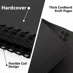 10×10 inch Scrapbook Photo Album DIY Picture Book 40 Pages, Thick Kraft Paper - Image 6