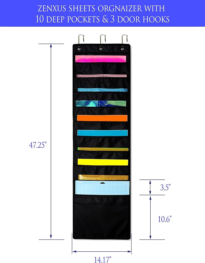 Hanging Organizer, 12x12 Paper Storage, Craft Vinyl Storage - Image 2