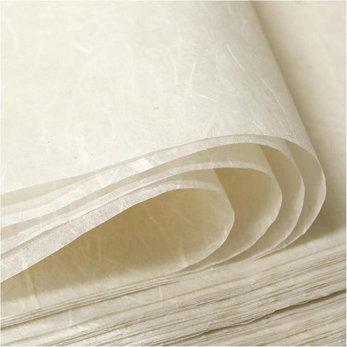 100 Sheets FIVEIZERO A4 Mulberry Paper Sheets Natural Fiber Rice Paper by FIVEIZERO
