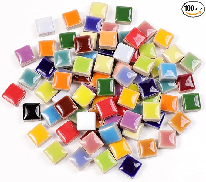 454g Petal Ceramic Mosaic Tiles by BuenoarteMosaicStone