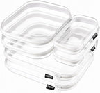 YQBRAO 6 Pack Clear Hard Shell Zipper Case, 1.2mm Heavy Duty Crush-Proof Diaper by Unknown