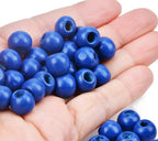 AD Beads Wood Spacer Loose Wooden Craft Beads Big Hole Beads Assorted - Image 4