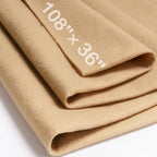 XSEINO Tan Large Felt Fabric 108" X 36 ", 1.4 mm Thick Soft Felt Fabric Sheet by XSEINOiscreating%EF%BC%81