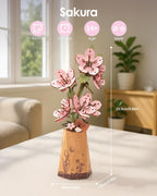 Rowood 3D Puzzles for Adults, DIY Wooden Cherry Blossom Bonsai Tree Botanical - Image 3