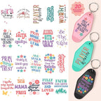 Kaciola Studio 80PCS Faith UV DTF Wrap Stickers-Faith Theme UV DTF Stickers by KaciolaStudio