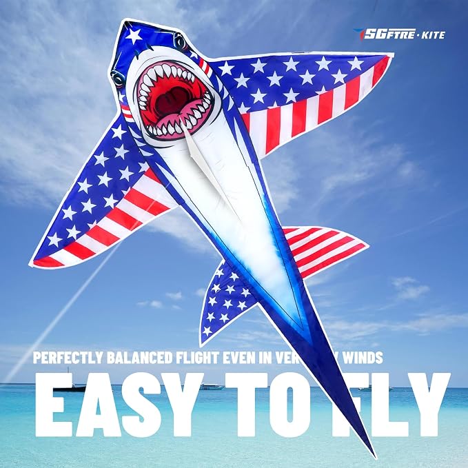 SGftre Complete Kite with Handle, Line & Accessories, Family Outdoor Activities - Image 3