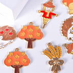 Bulk Gold Enamel Charms for Jewelry Making, Colorful Metal Charms Pendant for - Image 4