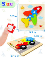 Yetonamr Wooden Toddler Puzzles Gifts Toys - Image 5