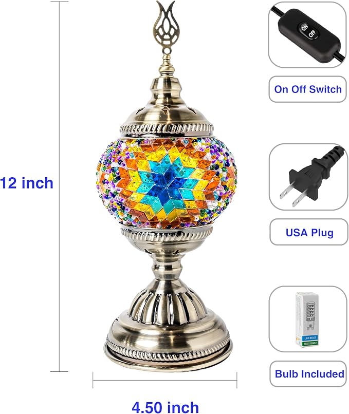 Ottoman Mosaics Turkish Mosaic Lamp Kit | DIY Art & Craft Project - Image 6