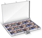 Trade Show Display Case Table Top Portable Aluminum Sports Card Display Case by Memorywuu