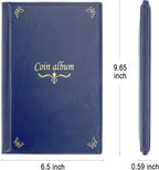 150 Pockets Coin Album, Penny Collecting Book, Souvenir Coins Collection Holder - Image 7