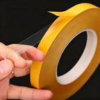 Ultra Thin Clear PET Double Sided Tape 0.5” x 82 Ft Strong Adhesive Removable - Image 2