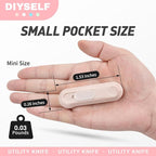 DIYSELF 24 Pack Box Cutter Retractable, Small Utility Knife, Sharp Box Knife - Image 3