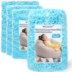 Welacer Bean Bag Filler, 20lbs Blue Shredded Memory Foam Filling by WelacerBrand