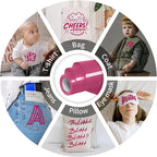 VinylRus Heat Transfer Vinyl-12” x 15FT Fuchsia Red Iron on Vinyl Roll - Image 5