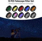 NEEWER 1.25' Telescope Eyepiece Filter Set, Including Planetary, Lunar & - Image 2