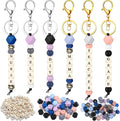 Landical 342 Pcs DIY Bead Keychain Kit Colorful Silicone Bead Personalized by Landical