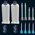 2 epoxy Resin Gun Barrels, 8 nozzles of 3 Different Specifications, by Unknown