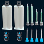 2 epoxy Resin Gun Barrels, 8 nozzles of 3 Different Specifications, by Unknown