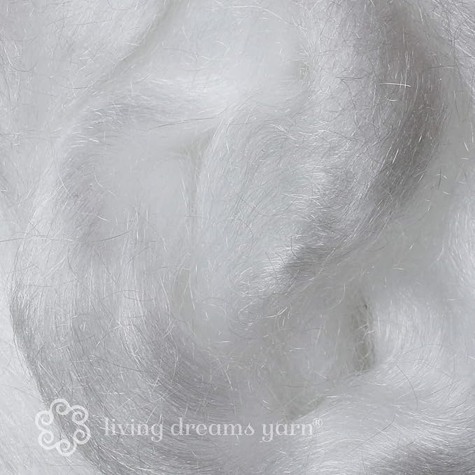 FIRESTAR Nylon Fiber for Spinning, Felting and Doll Making. Trilobal Nylon - Image 2