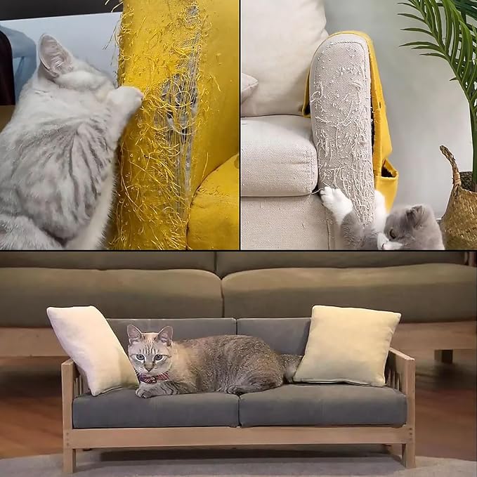 Chuangseed Anti Cat Scratch Tape, Transparent, Double Sided, Furniture Protector - Image 6