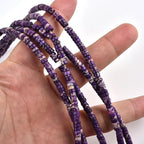 190pcs 4x2mm Purple Natural Sea Sediment Imperial Jasper Heishi Disc Rondelle - Image 4