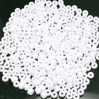 Gxueshan 1000 Pcs Acrylic White Pony Beads 6x9mm Bulk - Image 4