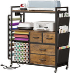 VENNQD Large Craft Organizer and Storage Rolling Cart Compatible by VENNQD