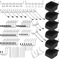 Ultimate 121-Piece Pegboard Hooks Set, Pegboard Accessories by SEDY