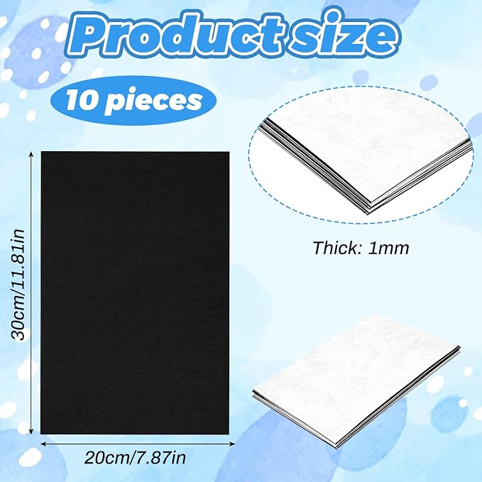 Ymapinc 10PCS Felt Fabric Sheets - Image 2