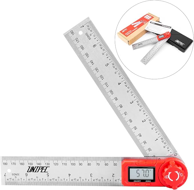 Digital Angle Finder Protractor, Angle Finder Ruler, Stainless steel 7inch 200mm - Image 8