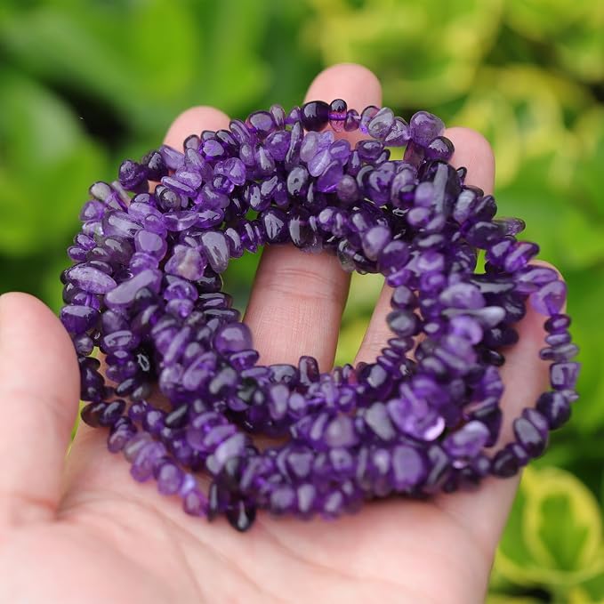 400pcs Natural Chip Stone Beads - Image 4