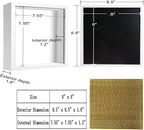 8x8 White Shadow Box Frame Display Case - Image 2