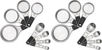 OXO Good Grips Stainless Steel Measuring Cups and Spoons 8-Piece Set, 4 Cups by Unknown