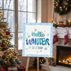 69ft Winter Snowflake Border，Scalloped Rolle Trim Light Blue Classroom Borders - Image 4