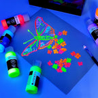 Artecho Neon Acrylic Paint, 6 Colors, 59 ml / 2 oz | - Image 7