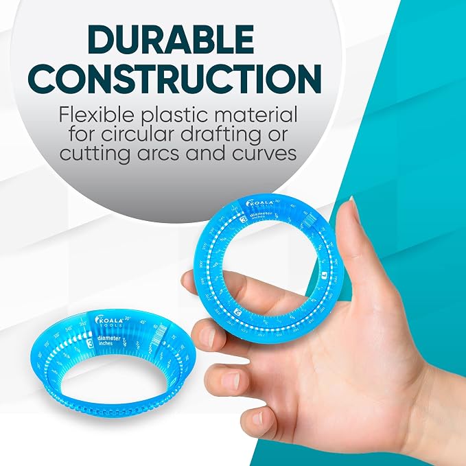Koala Tools - Mini Ring Ruler for Circle Templates and Surfaces, Circular Ruler - Image 6