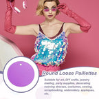MECCANIXITY 700 Pcs Flat Round Sequins 15mm/0.6 Inch Loose Paillettes Craft - Image 4